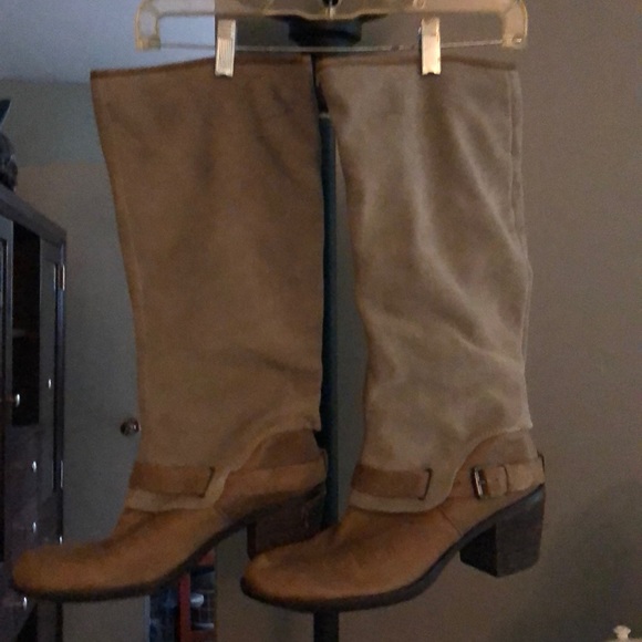 Leather / suede boots - Picture 1 of 9